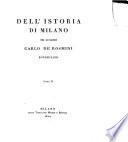 Dell'istoria di Milano del cavaliere Carlo de' Rosmini roveretano. Tomo 1. [-4.]