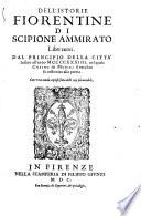 Dell'istorie Fiorentine libri venti dal principio della citta infino all' anno 1434 (etc.)