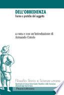 Dell'obbedienza. Forme e pratiche del soggetto