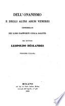 Dell'onanismo e degli altri abusi venerei considerati nei loro rapporti, colla salute