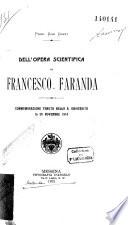 Dell' opera scientifica di Franc. Faranda