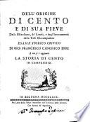 Dell' origine di Cento e di sua pieve