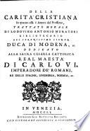 Della carita cristiana in quanto essa e amore del prossimo