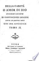 Della caritá o amor di Dio