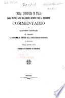 Della chirurgia in Italia dagli ultimi anni del secolo scorso fino al presente commentario
