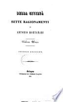Della civilta sette ragionamenti di Antonio Montanari
