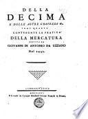Della Decima e delle Altre Gravezze
