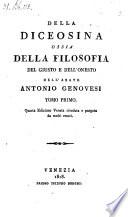 Della diceosina ossia della filosofia del giusto e dell'onesto