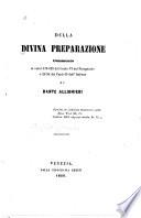 Della divina preparazione