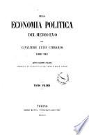 Della economia politica del Medioevo del cavaliere Luigi Cibrario