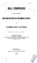 Della espropriazione e degli altri danni che si recano per causa di pubblica utilita