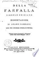 Della farfalla simbolo egiziano dissertazione