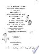 Della illustrazione delle lingue antiche e moderne e principalmente dell'italiana procurata nel secolo 18. dagli italiani. Ragionamento storico e critico di Cesare Lucchesini ... Parte 1. [-2.]