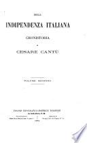 Della Indipendenza italiana Cronistoria