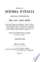Della istoria d'Italia antica e moderna