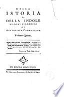 Della istoria e della indole di ogni filosofia di Agatopisto Cromaziano volume primo [-settimo]