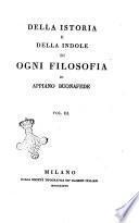 Della istoria e della indole di ogni filosofia di Appiano Buonafede