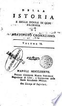 Della Istoria e Della Indole di Ogni Filosophia