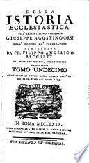 Della Istoria Ecclesiastica