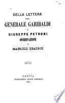 Della lettera del generale Garibaldi a Giuseppe Petroni