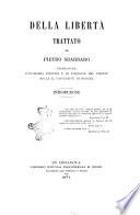 Della liberta trattato di Pietro Sbarbaro