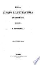 Della lingua e letteratura Portoghese