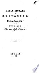 Della morale del cittadino