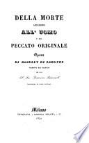 Della morte anteriore all'uomo e del peccato originale