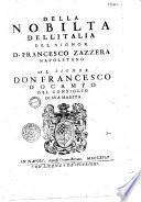 Della Nobilità dell'Italia
