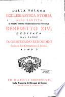 Della Nolana ecclesiastica storia alla santità di nostro signore sommo regnante pontefice Benedetto XIV. Dedicata dal padre D. Gianstefano Remondini...