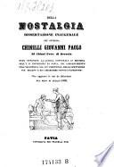 Della Nostalgia