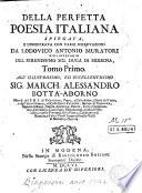 Della Perfetta Poesia Italiana