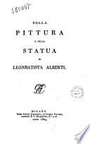 Della pittura e della statua di Leonbatista Alberti