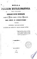 Della polizia ecclesiastica nel regno delle due Sicilie