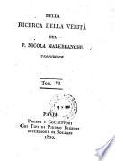 Della ricerca della verita. Traduzione