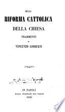 Della riforma cattolica della Chiesa