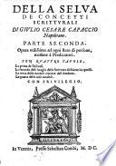 Della selva de'concetti scritturali