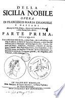 Della Sicilia nobile. [With] Appendice