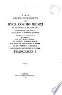 Della solenne incoronazione del dvca Cosimo Medici in gran-dvca di Toscana fatta dal som. pont. S. Pio V