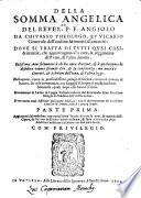 Della somma angelica ¬del ¬P. ¬Ang. ¬da ¬Chivasso