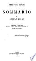 Della storia d'Italia, dalle origini fino al nostri tempi