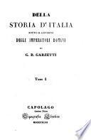 Della storia d'Italia sotto il governo degli imperatori romani