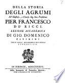 Della storia degli agrumi ... Lezione accademica