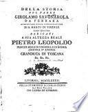 Della Storia del padre G. Savonarola, libri quattro, etc. [By P. V. Barsanti.]