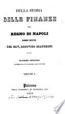 Della storia delle finanze del regno di Napoli, libri sette
