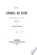 Della storia di Bari dagli antichi tempi sino all'anno 1856 di Giulio Petroni