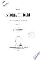 Della storia di Bari dagli antichi tempi sino all'anno 1856 di Giulio Petroni