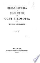 Della storia e della indole di ogni filosofia di Appiano Buonafede