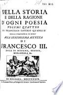 Della storia e della ragione d' ogni Poesia