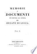 Della storia letteraria del Ducato Lucchese
